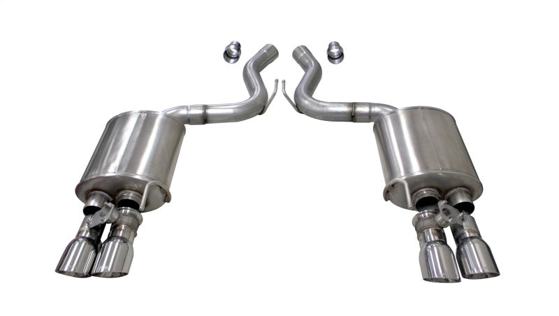 Corsa 2018-2023 Ford Mustang GT Fastback 5.0L 3in Sport Axle-Back Exhaust w/ 4in Polished Tips - DTX Performance