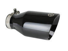 Load image into Gallery viewer, aFe MACH Force-Xp 409 SS Clamp-On Exhaust Tip 2.5in. Inlet / 4.5in. Outlet / 9in. L - Black - DTX Performance