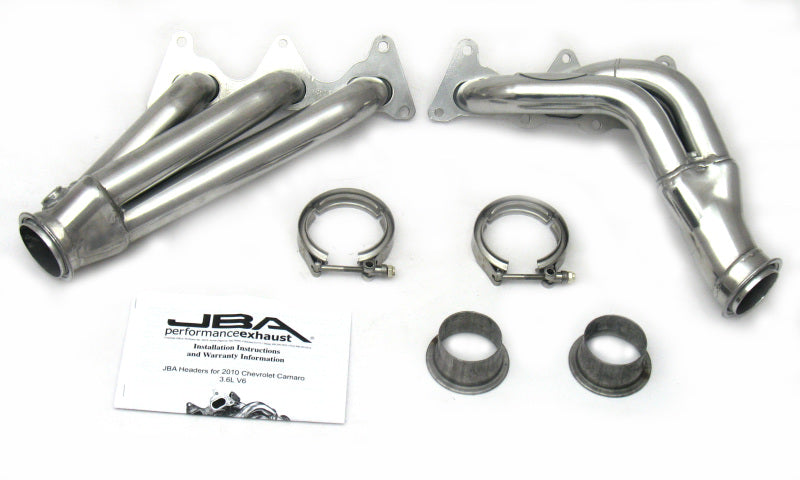 JBA 10-11 Camaro 3.6L V6 1-5/8in Primary Silver Ctd Cat4Ward Header - DTX Performance