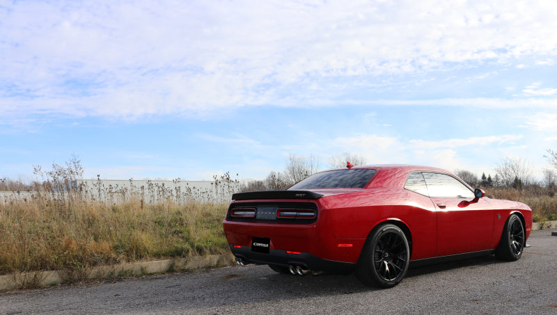 Corsa 15-17 Dodge Challenger Hellcat Dual Rear Exit Extreme Exhaust w/ 3.5in Polished Tips - DTX Performance