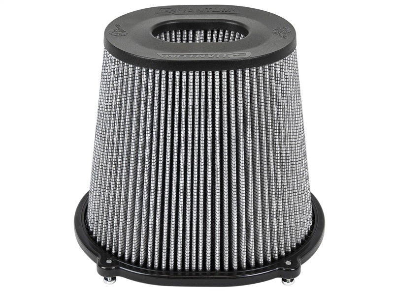 aFe Quantum Pro DRY S Air Filter Inverted Top - 5in Flange x 8in Height - Dry PDS - DTX Performance