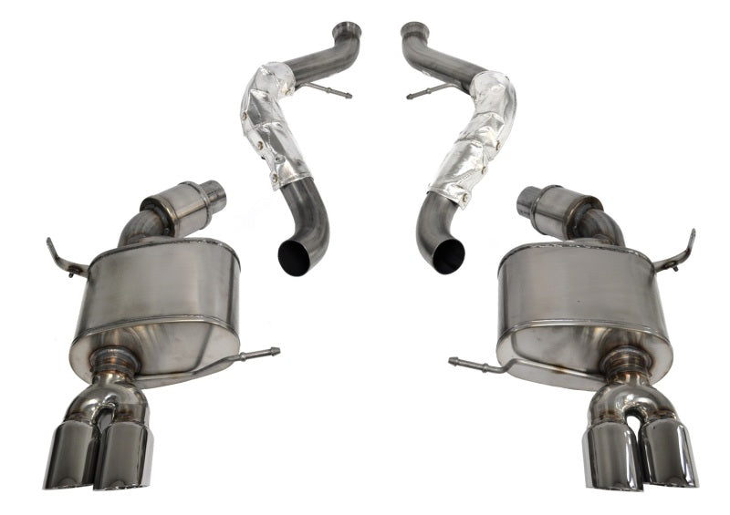 Corsa 08-12 BMW M3 Convertible E93 Polished Sport Cat-Back Exhaust - DTX Performance