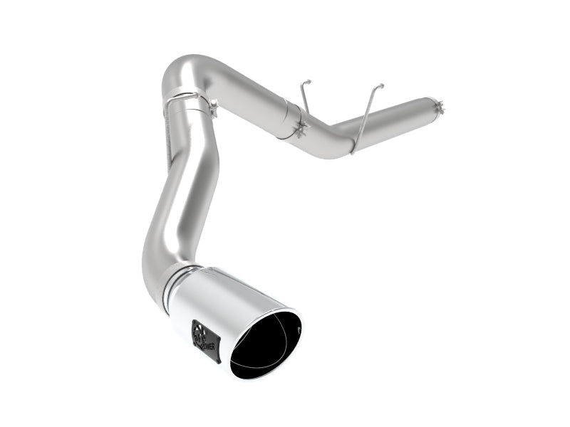 aFe ATLAS 5in Alum Steel DPF-Back Exhaust System w/Polished Tip 19-20 Ram Diesel Trucks L6-6.7L (td) - DTX Performance