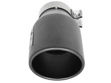 Load image into Gallery viewer, aFe MACH Force-Xp 3in 304 SS Metallic Black Exhaust Tip 3in In x 4-1/2in Out x 9in L Clamp-On Right - DTX Performance