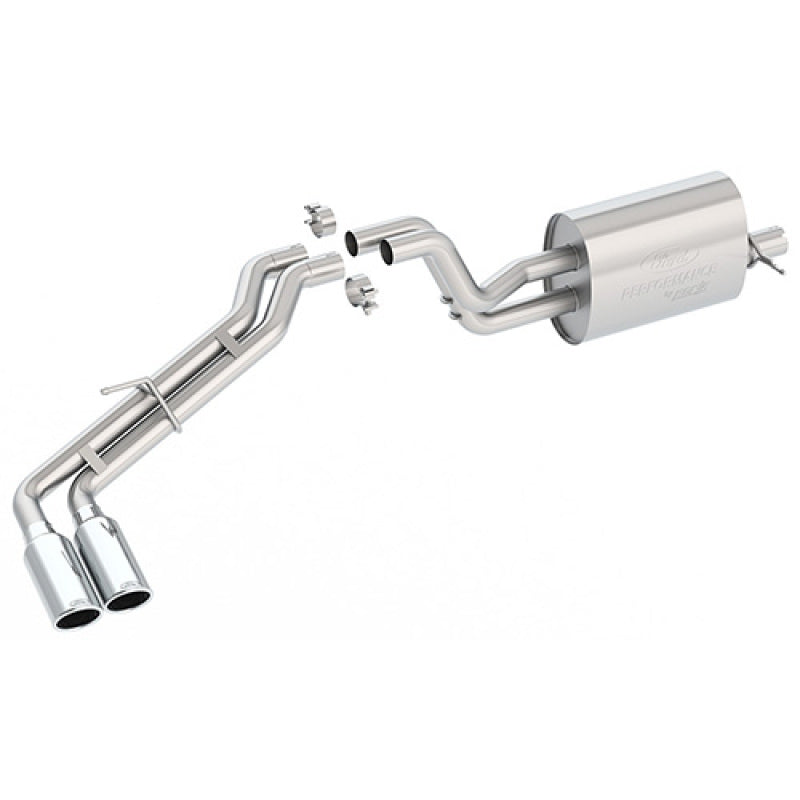 Ford Racing 2019 Ranger 2.3L Ecoboost Side Exit Cat-Back Exhaust System w/ Dual Chrome Tips - DTX Performance