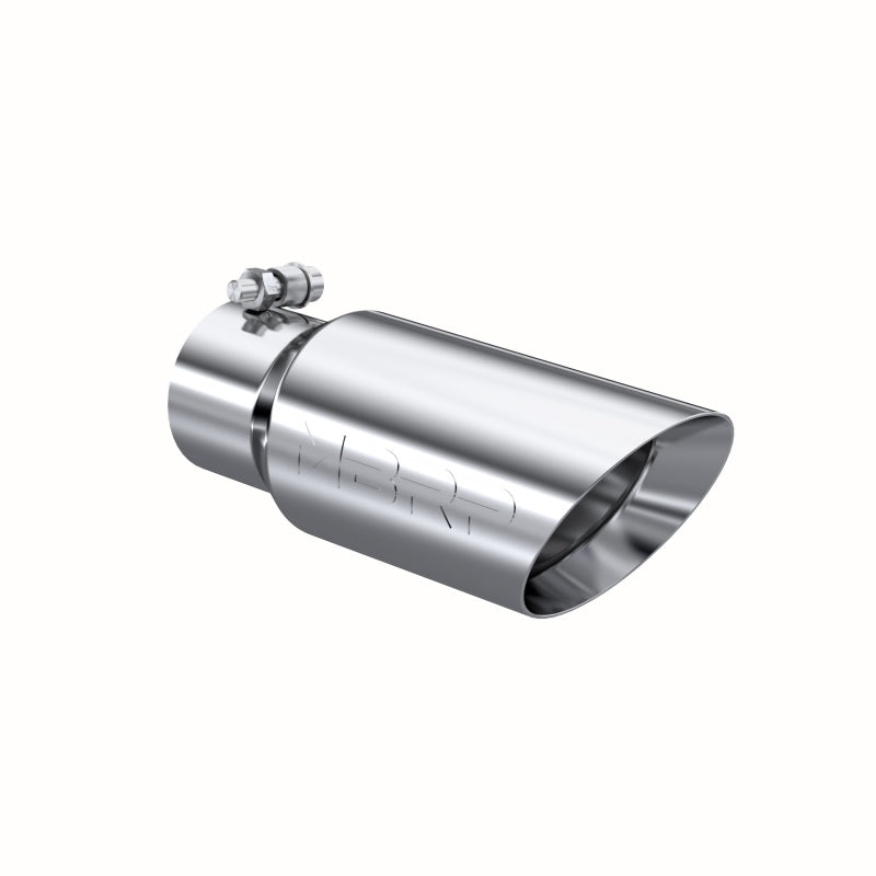 MBRP Universal Tip 4in OD 3in Inlet 10in Length Dual Wall Angled End T304 - DTX Performance