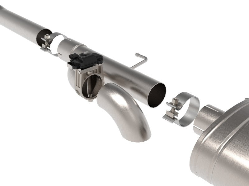 aFe Gemini XV 3in 304 SS Cat-Back Exhaust 2021 Ford F-150 V6 2.7L/3.5L (tt)/V8 5.0L w/ CO Black Tips - DTX Performance