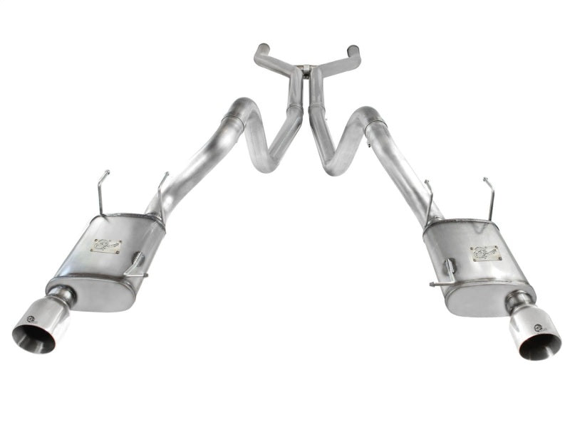 aFe MACHForce XP Cat-Back Exhaust 3in SS w/ Polished Tips 11-14 Ford Mustang GT V8 5.0L - DTX Performance