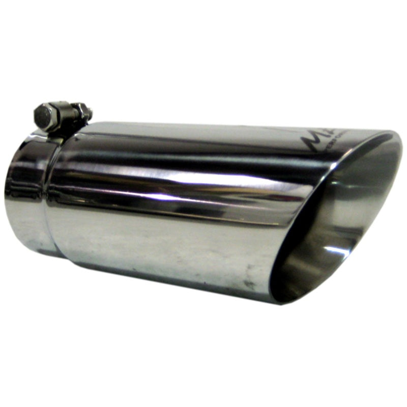 MBRP Universal Tip 3in O.D. Dual Wall Angled 4 inlet 10 length - DTX Performance