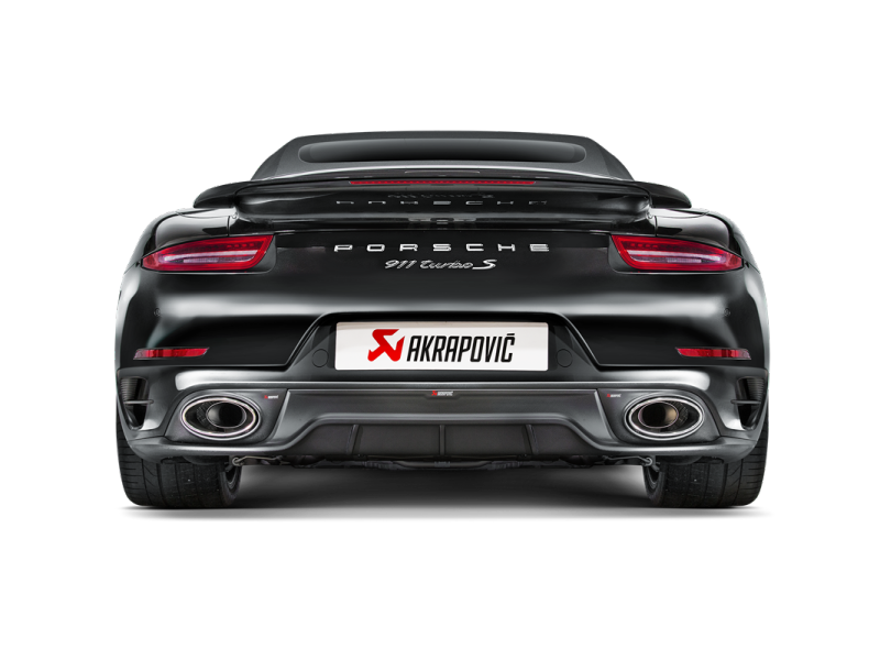 Akrapovic 14-15 Porsche 911 Turbo/Turbo S (991) Slip-On Line (Titanium) w/ Carbon Titanium Tips - DTX Performance