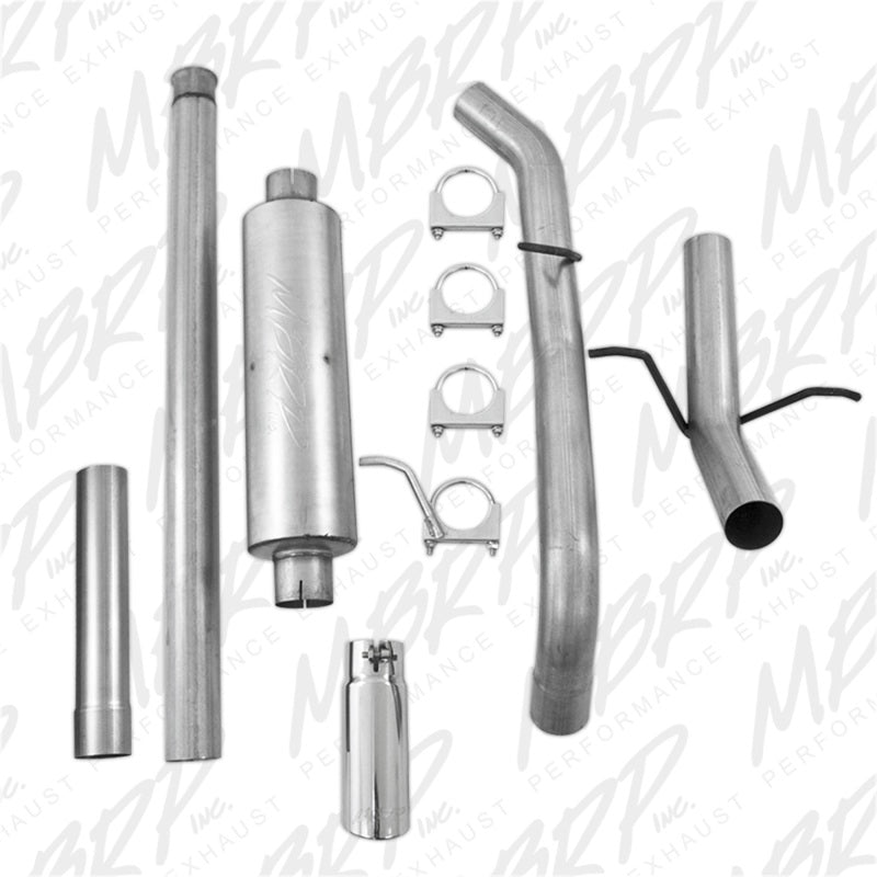 MBRP 14 Chevy/GMC 1500 Silverado/Sierra 4.3L V6/5.3L V8 Single Side Exit AL 3in Cat Back Exhaust - DTX Performance