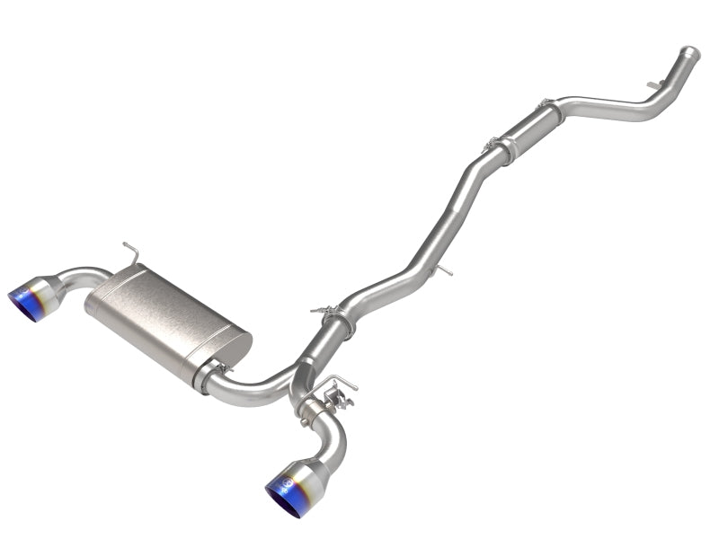 aFe POWER Takeda 2021 Toyota Supra 2.0L (t) 2.5in-3in 304 SS CB Exhaust w/ Blue Tips - DTX Performance