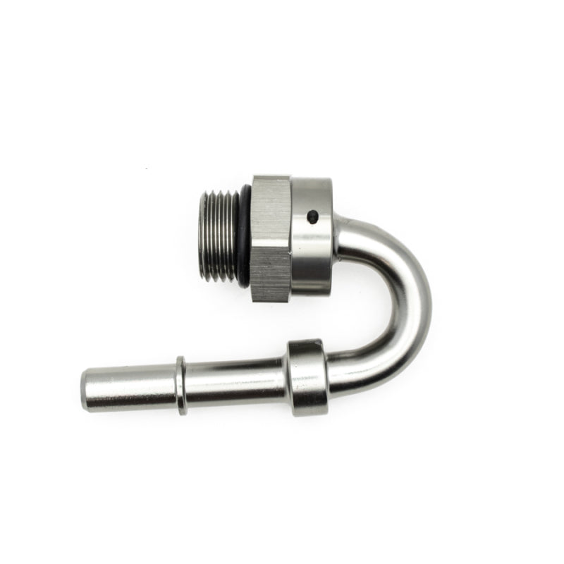 DeatschWerks 8AN ORB Male to 3/8IN Male EFI Quick Connect Adapter 180 Deg. - DTX Performance