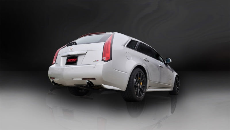 Corsa 11-13 Cadillac CTS Wagon V 6.2L V8 Black Sport Axle-Back Exhaust - DTX Performance