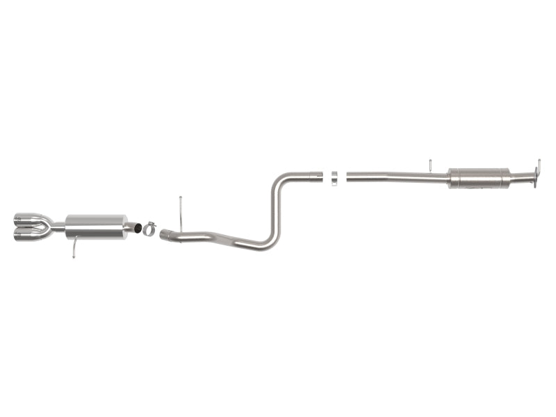 aFe Takeda Series 2 1/2in 304 SS Cat-Back 14-19 Ford Fiesta L4-1.6L (t) w/Polished Tip - DTX Performance