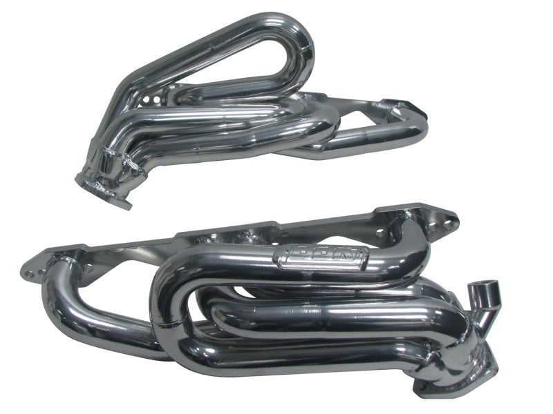 BBK 96-98 GM Truck SUV 5.0 5.7 Shorty Tuned Length Exhaust Headers - 1-5/8 Silver Ceramic - DTX Performance