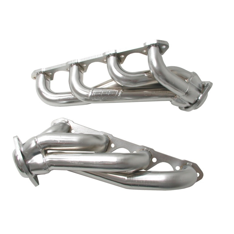 BBK 87-95 Ford F150 Truck 5.8 351 Shorty Unequal Length Exhaust Headers - 1-5/8 Silver Ceramic - DTX Performance