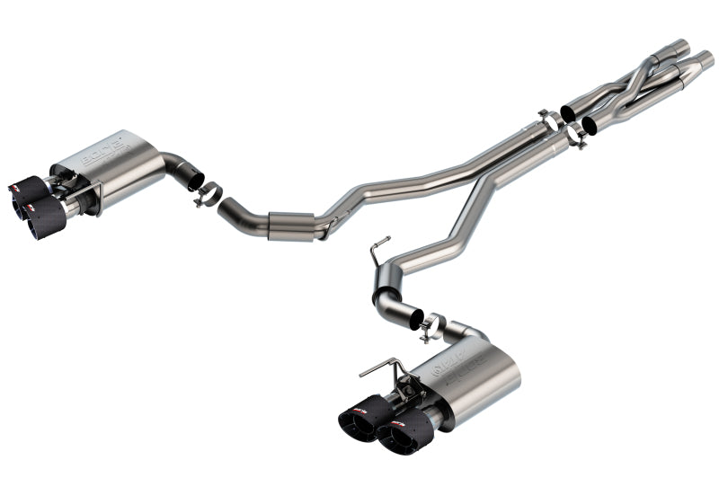 Borla 2020 Ford GT500 5.2L AT 3in ATAK CatBack Exhaust w/ Carbon Fiber Tips - DTX Performance