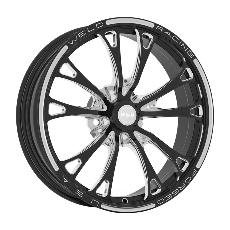 Weld V-Series 1-Piece 18x6 / 5x120mm BP / 3.2in BS Black Wheel - Non-Beadlock - DTX Performance