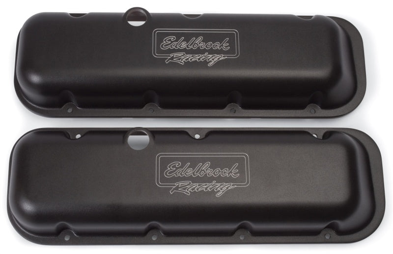 Edelbrock Valve Cover Victor Series Chevrolet 1965 and Later 396-502 V8 Low Black - DTX Performance