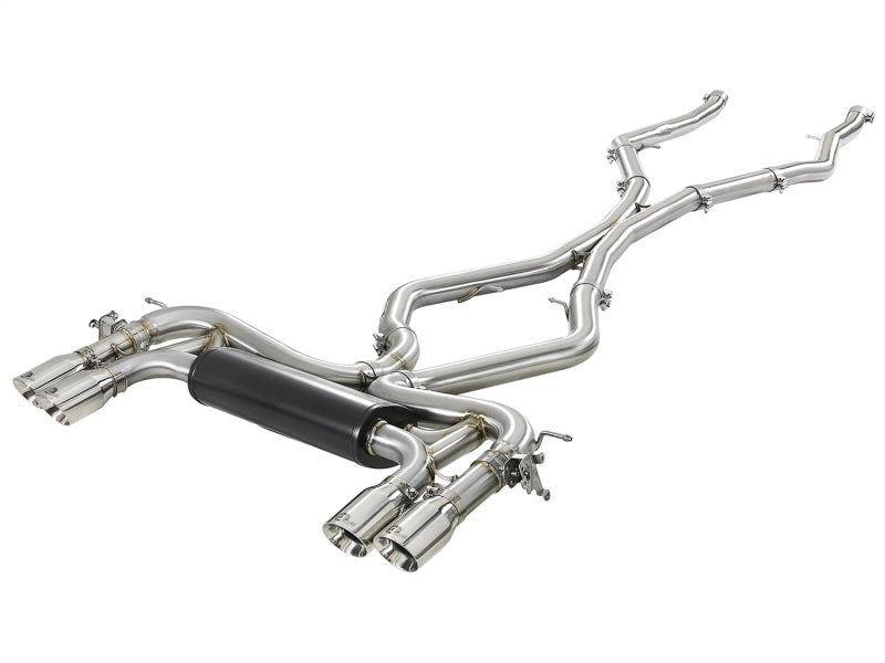 aFe MACHForce XP Exhausts Cat-Back SS 21 BMW M2 Competition L6-3.0L w/Polished Tips - DTX Performance