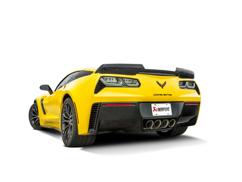 Akrapovic 14-19 Chevrolet Corvette Stingray (Excl Grand Sport) Slip-On Line (Titanium) w/Carbon Tips - DTX Performance