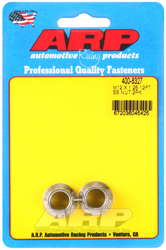 ARP M12 x 1.25 M14 WR 12pt Nut Kit - 2 Pack - DTX Performance