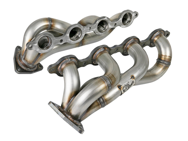 aFe Twisted Steel 1-3/4in 304SS Shorty Headers 2019 GM Silverado / Sierra 1500 V8-5.3L/6.2L - DTX Performance