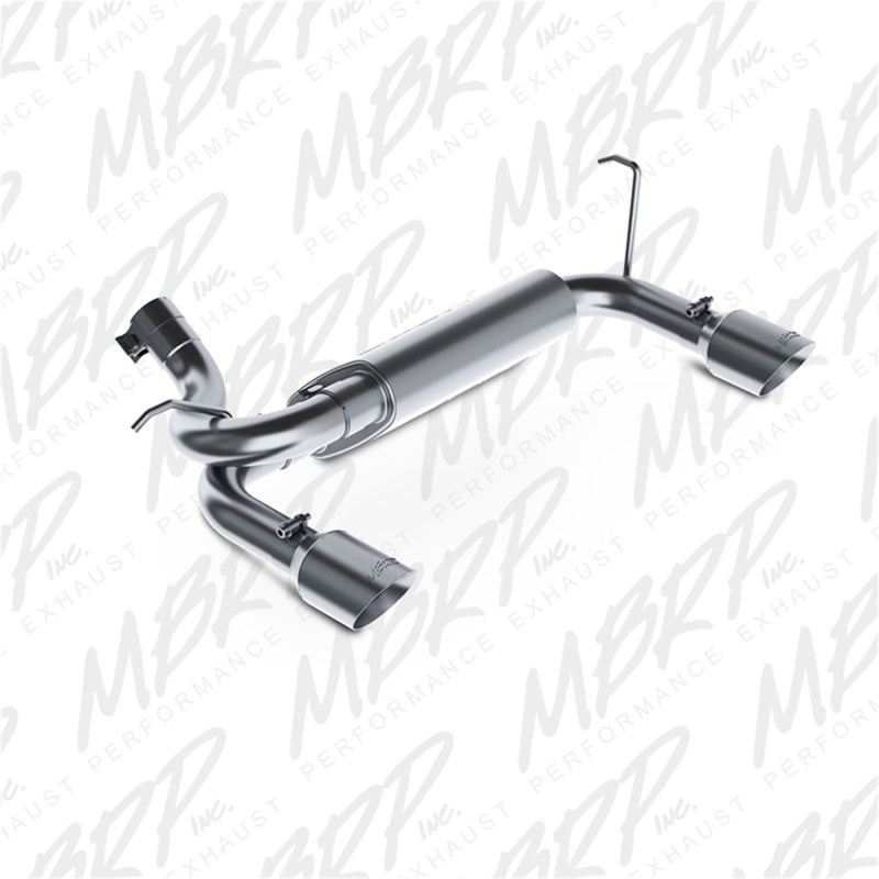 MBRP 07-14 Jeep Wrangler/Rubicon 3.6L/3.8L V6 Axle-Back Dual Rear Exit T409 Performance Exhuast Sys - DTX Performance