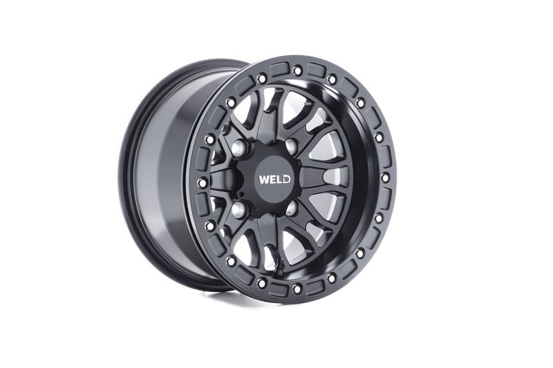 Weld UTV RF Series Raptor U500 14x10 Raptor Beadlock 4x136 5BS Satin BLK - DTX Performance