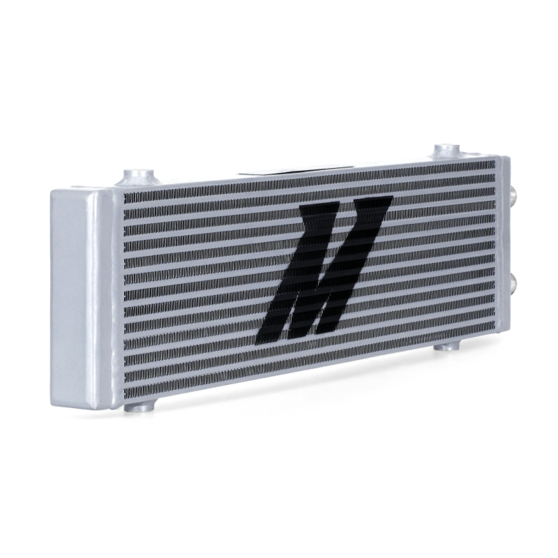 Mishimoto Universal Large Bar and Plate Dual Pass Silver Oil Cooler - DTX Performance