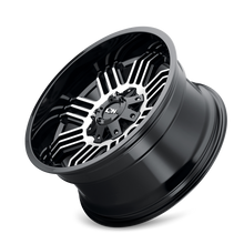 Load image into Gallery viewer, ION Type 144 17x9 / 5x127 BP / -12mm Offset / 87.1mm Hub Black/Machined Wheel - DTX Performance