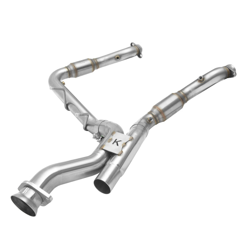 Kooks 17-19 Ford F150 Raptor EcoBoost 3.5L V6 3in Stainless GREEN Catted Turbo Down Pipes - DTX Performance