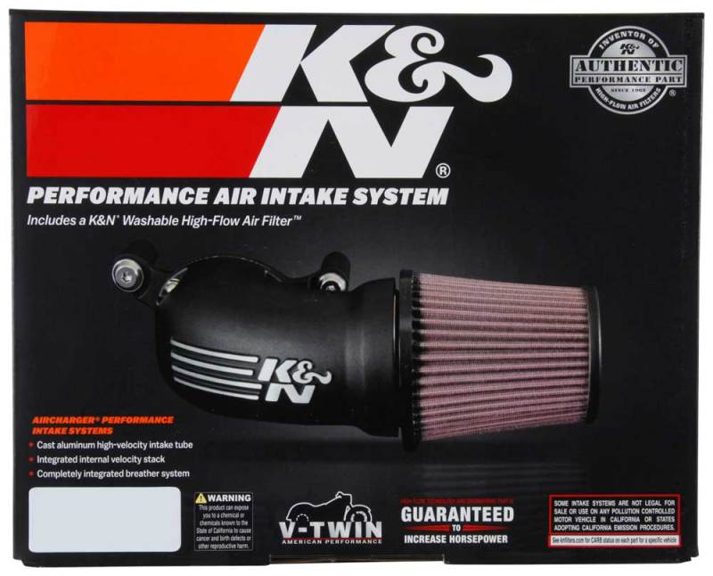 K&N 01-17 Harley Davidson Softail / Dyna FI Performance Air Intake System - DTX Performance