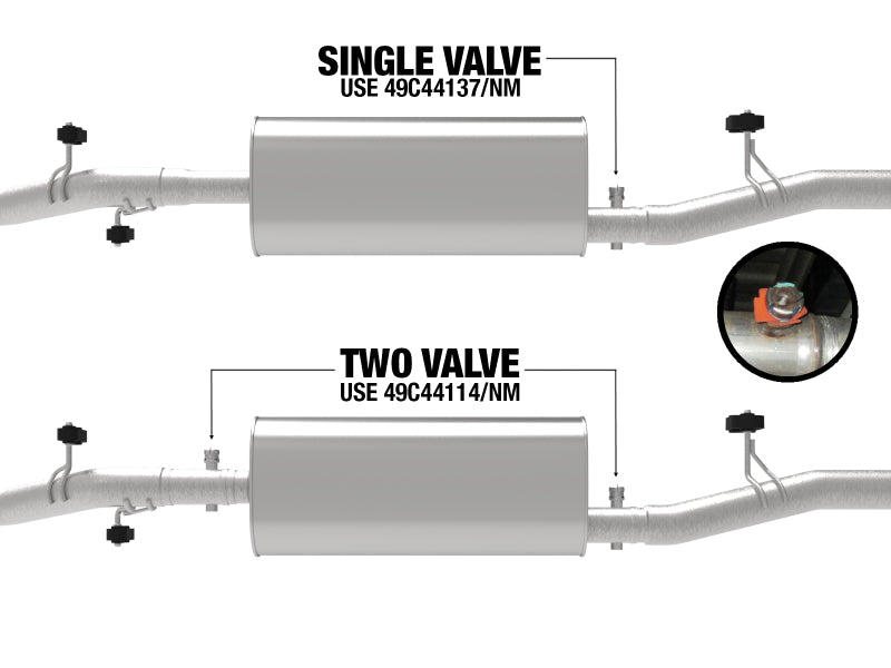 aFe 20-21 GM Trucks (V8-6.2L) 409 Stainless Steel Muffler Upgrade Pipe - DTX Performance