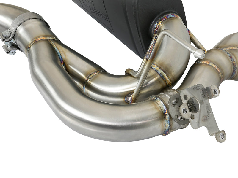 aFe MACH Force-Xp 2-1/2in Stainless Steel Axle Back Exhaust w/CF 15-19 BMW M3/M4 (F80/82/83) - DTX Performance