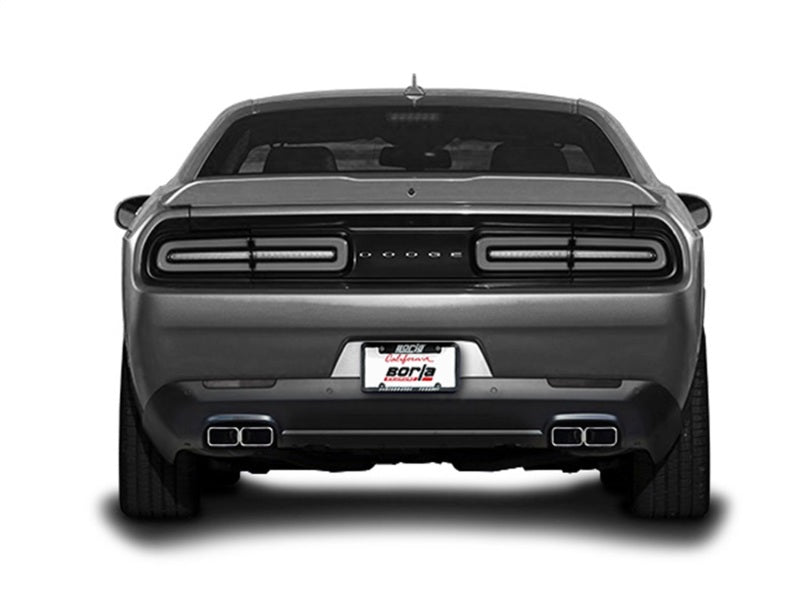 Borla 15-16 Dodge Challenger R/T 5.7L Dual Rectangle Angle Cut Dual Split Rear Exit ATAK Exhaust - DTX Performance