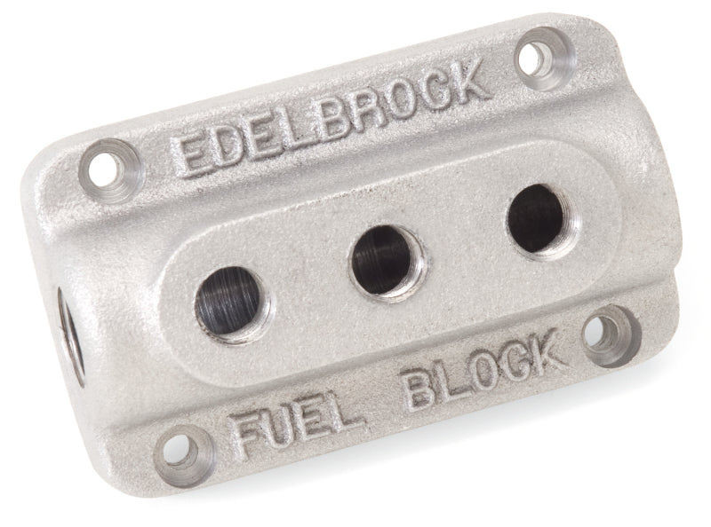 Edelbrock Fuel Block Triple As Cast - DTX Performance