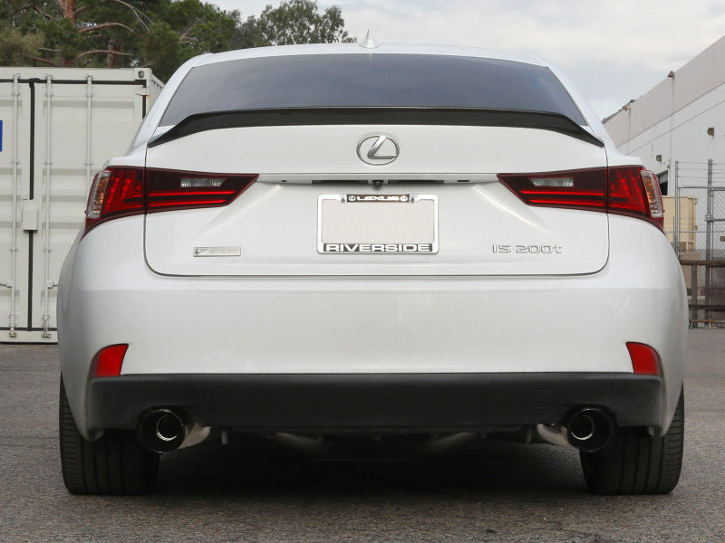 aFe POWER Takeda 16-17 Lexus IS200t L4-2.0L (t) 2.5in-3in 304 SS CB Exhaust w/ Black Tips - DTX Performance