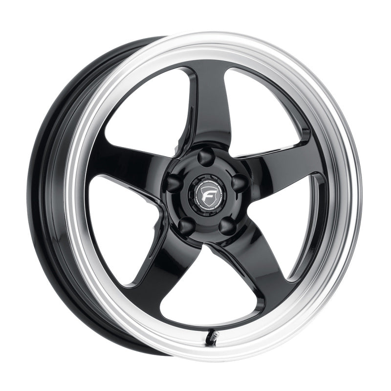 Forgestar D5 Drag 18x5.0 / 5x120 BP / ET-23 / 2.125in BS Gloss Black Wheel - DTX Performance