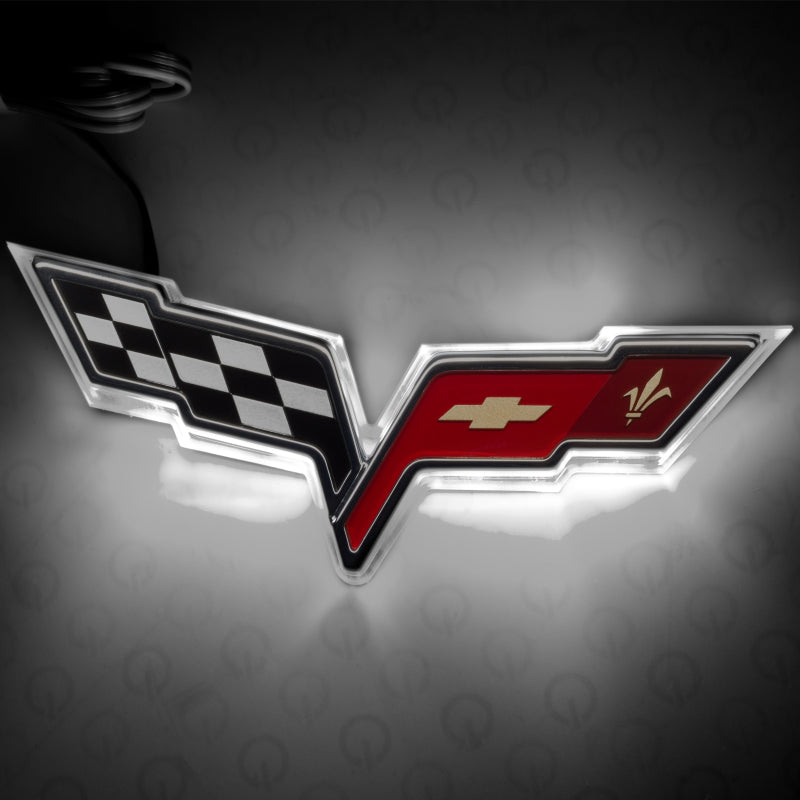 Oracle Chevrolet Corvette C6 Illuminated Emblem - White - DTX Performance