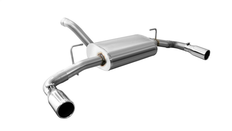 Corsa 18+ Jeep Wrangler JL 2.5in Dual Rear Exit Polished Tips Sport Axle-Back Exhaust - DTX Performance