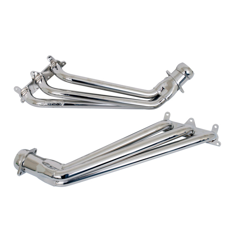 BBK 10-11 Camaro V6 Long Tube Exhaust Headers With Converters - 1-5/8 Chrome - DTX Performance