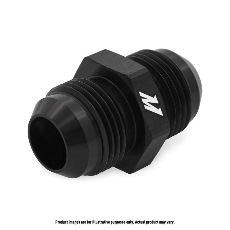 Mishimoto Aluminum -4AN Union Fitting - Black - DTX Performance