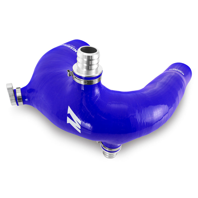 Mishimoto 2016+ Polaris RZR XP Turbo Silicone Intake J-Tube - Blue - DTX Performance