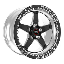 Load image into Gallery viewer, Weld S71 15x10.33 / 5x5 BP / 7.5in. BS Black Wheel (Low Pad) - Black Single Beadlock MT - DTX Performance