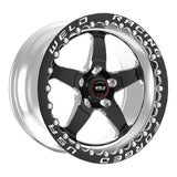 Weld S71 15x15.33 / 5x4.75 BP / 4.5in. BS Black Wheel (Low Pad) - Black Single Beadlock