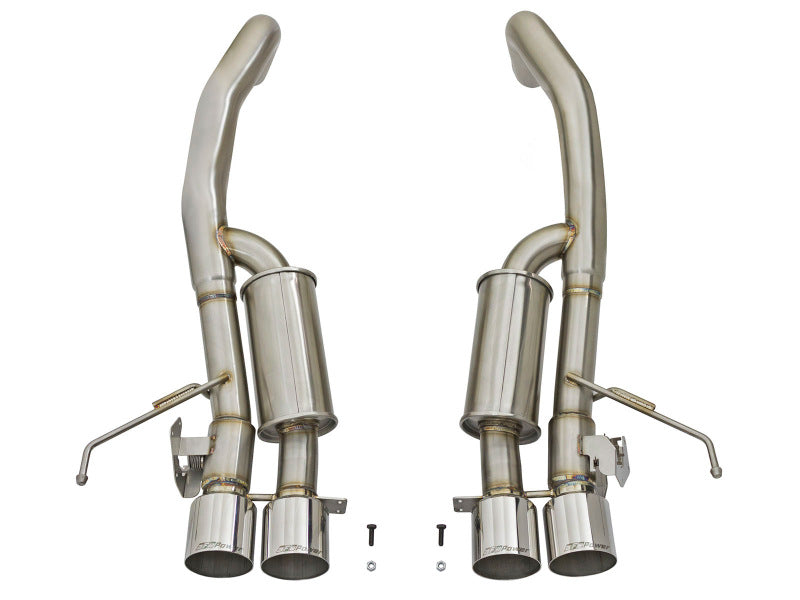 aFe MACHForce XP 3in-2 1/2in Axle Back 304SS Exhaust w/ Polished Tips 15-17 Chevy Corvette Z06 - DTX Performance