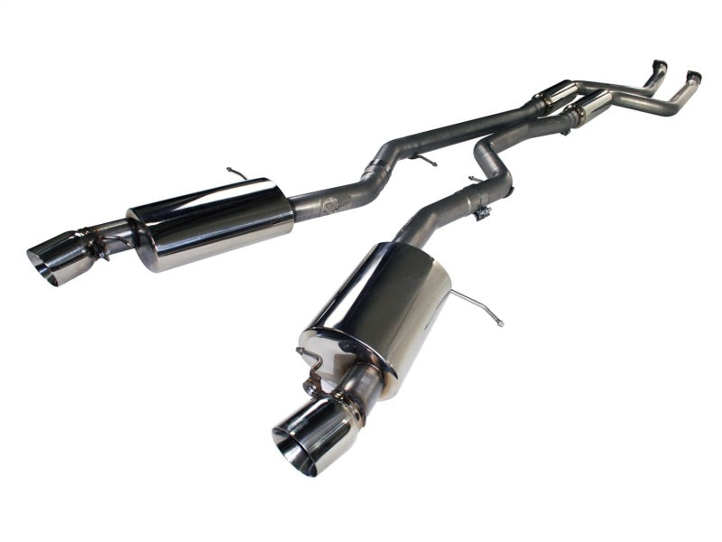 aFe MACHForce XP 11-12 BMW 335i L6-3.0L N55 E90/92 304SS 2.75in. Cat-Back Exhaust System - DTX Performance