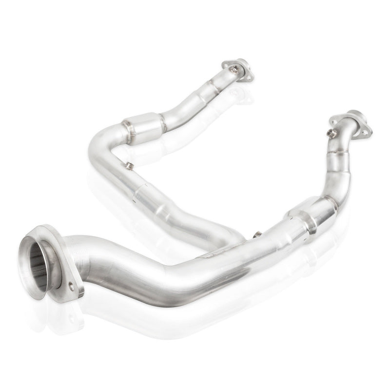 Stainless Works 2015-16 F150 2.7L Downpipe 3in High-Flow Cats Y-Pipe Factory Connection - DTX Performance